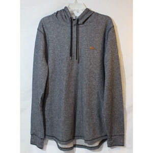 Levis Black Gray Herringbone Pullover Hoodie Drawstring L/S Men's XL #3LGLK1271